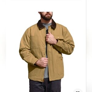 Victory Outfitters Men's Heavy Canvas Zip Jacket With Flannel Lining Size M